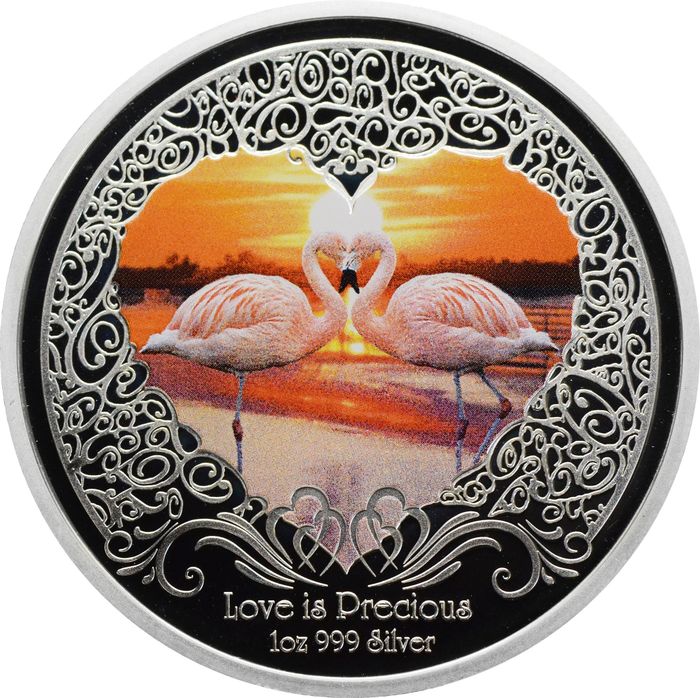 2 доллара 2011 Ниуэ «Любовь бесценна» в футляре с сертификатом