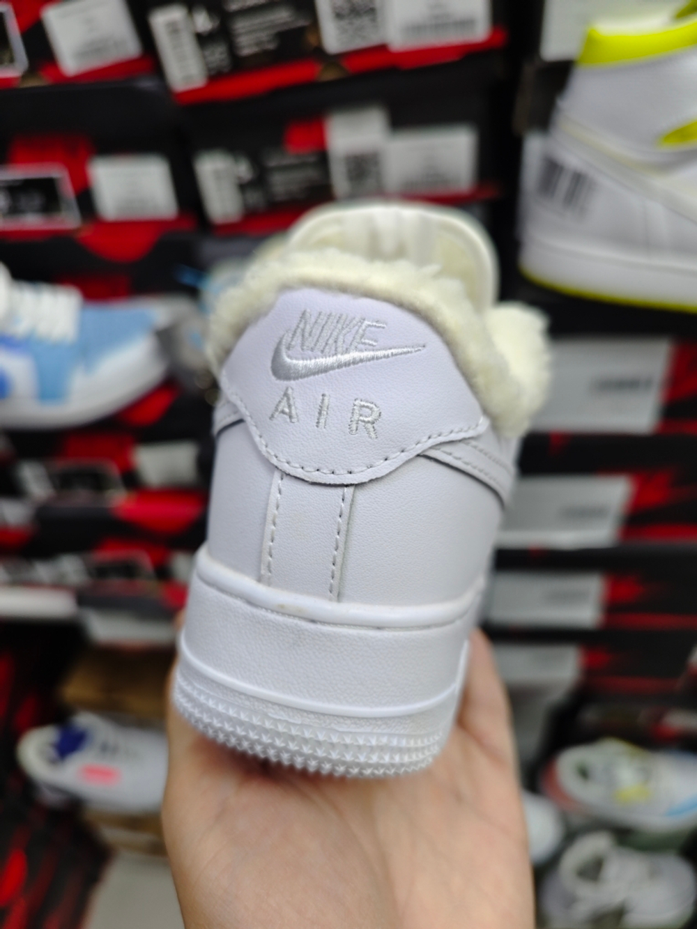 Nike air force plain white sales