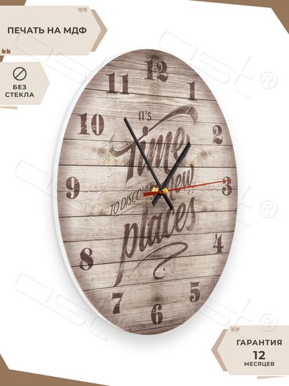Настенные часы "Time new places"