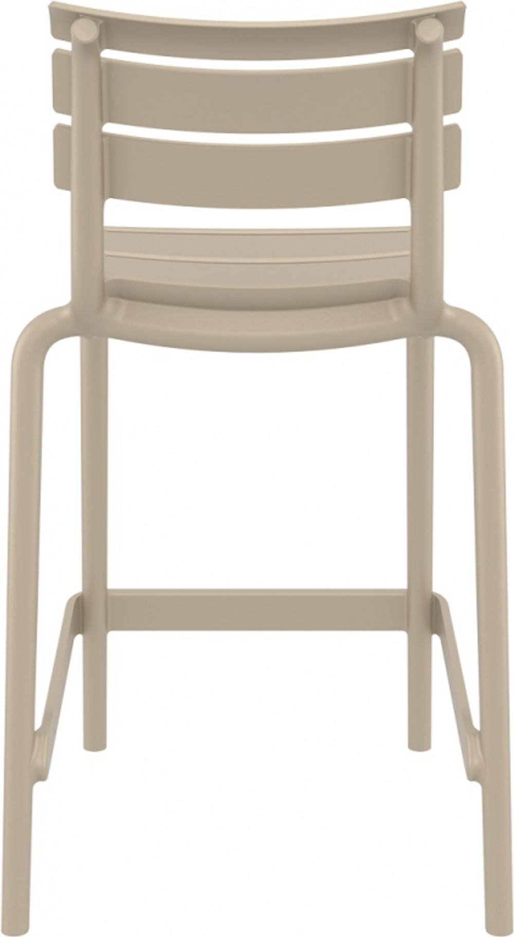 Стул пластиковый полубарный Siesta Contract Helen Bar 65, бежевый