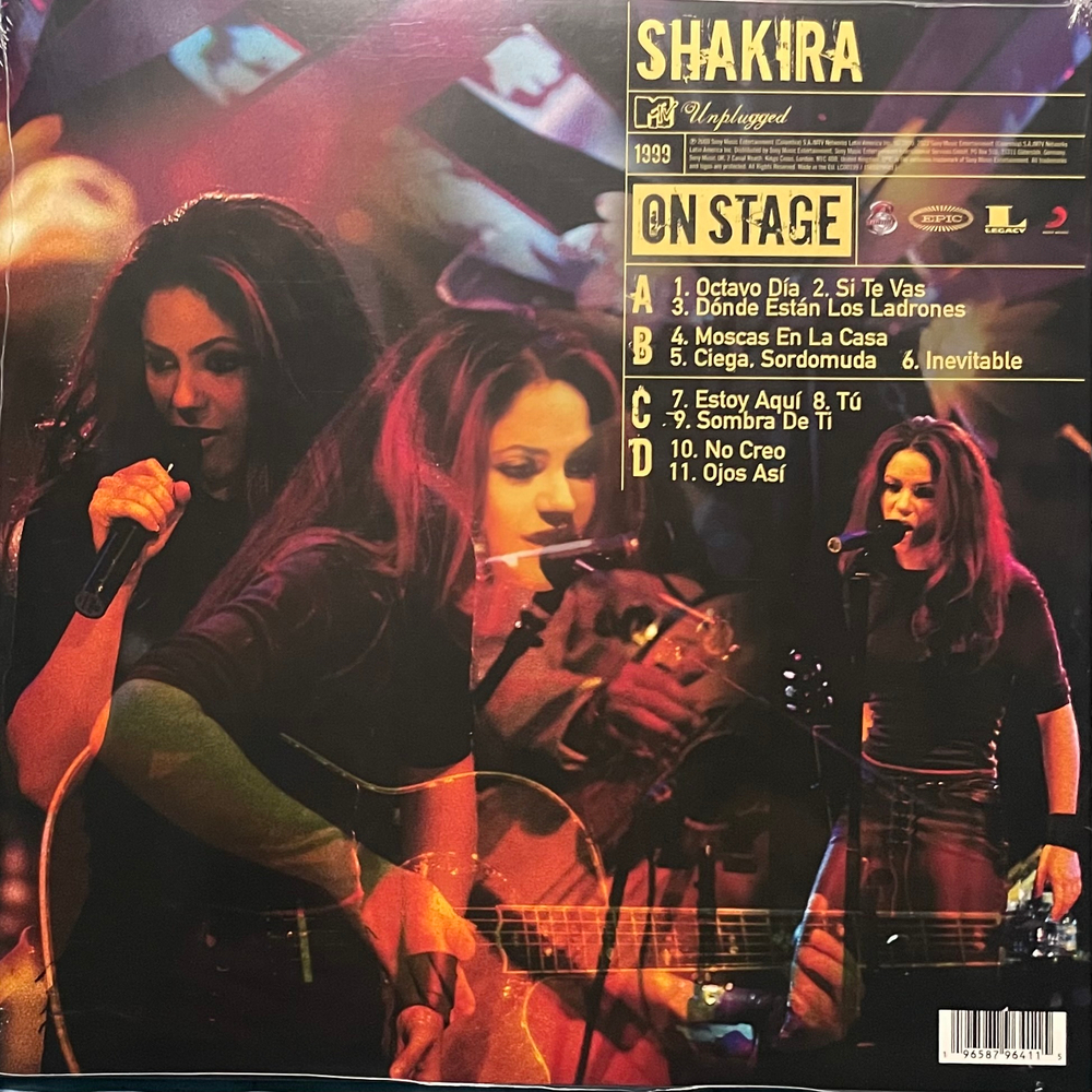 Shakira ‎– MTV Unplugged 2LP (Европа 2023г.)
