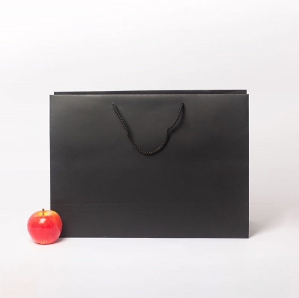 Пакет 47x34x16, черный, меловка