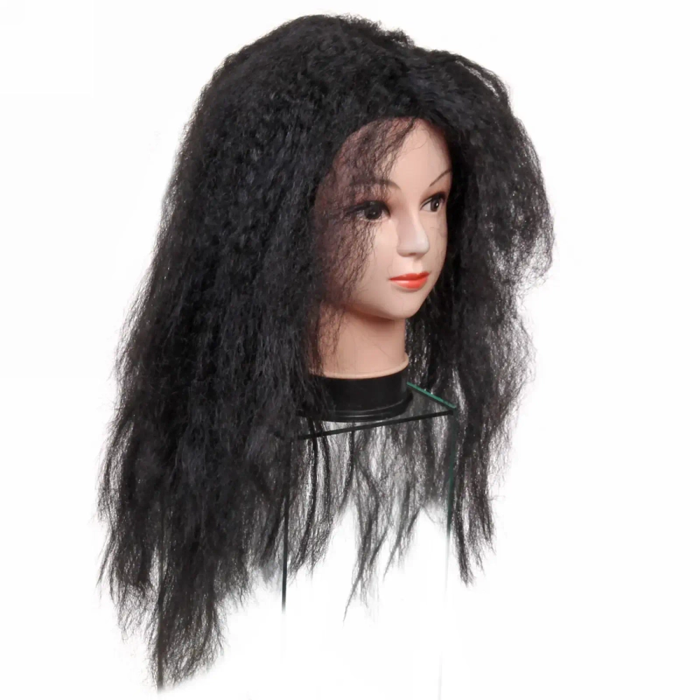 Парик карнавальный «Гофре объемное», Черный