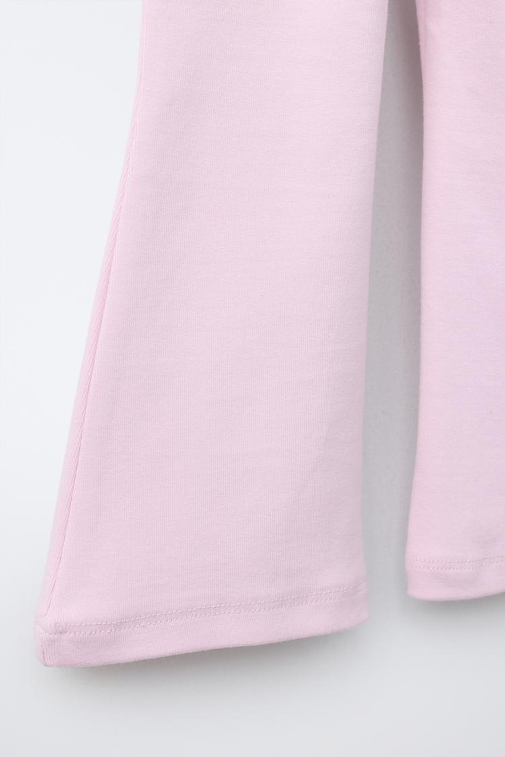 ZARA ЛЕГИНСЫ FLARE ИЗ ИНТЕРЛОКА С ЭТИКЕТКОЙ, ПАСТЕЛЬНАЯ МАЛЬВА