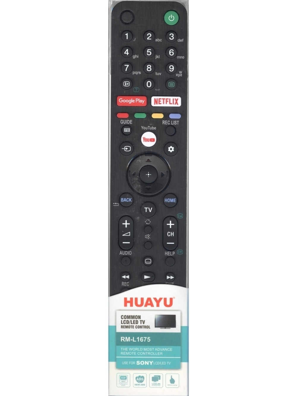 Универсальный пульт RM-L1675 для SONY (корпус пульта RMF-TX500E)