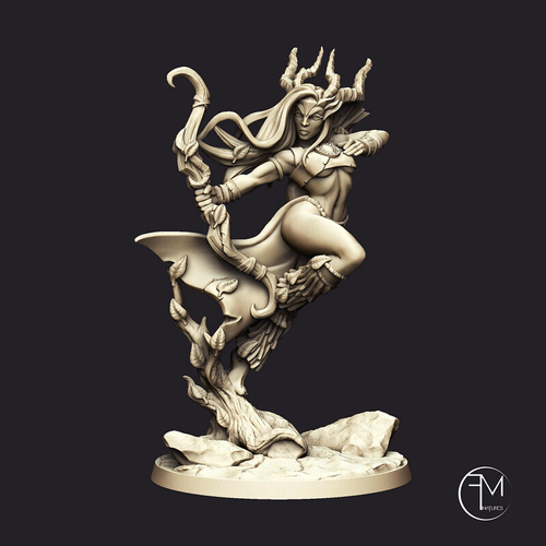 Эльф Полуэльфы Темные эльфы Дроу Рейджер Охотник Следопыт миниатюра для dnd, днд, pathfinder, фентези, Настольная игра, НРИ, Варгейм, РПГ