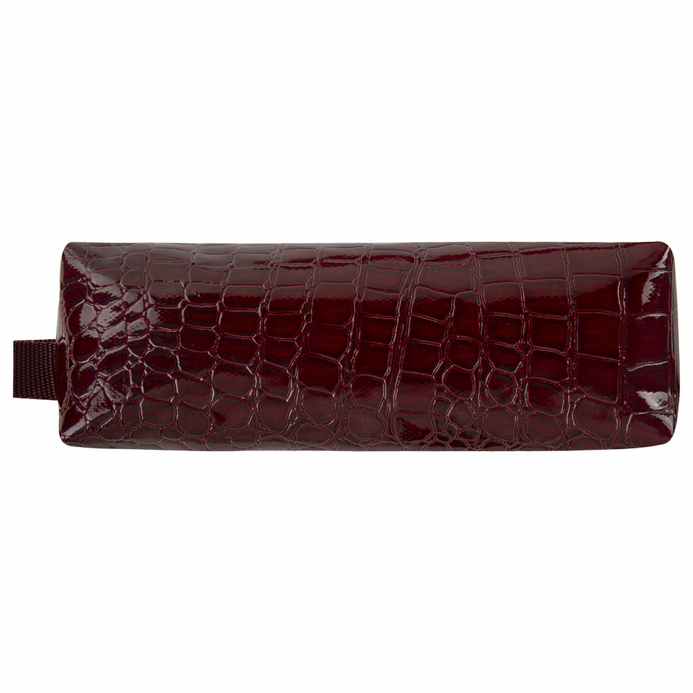 Пенал-косметичка BRAUBERG крокодиловая кожа 20х6х4 см "Ultra maroon" (3 штуки в упаковке)