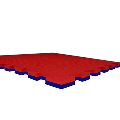 Будо-маты (татами) Экополимеры (1 плита 100х100х2см, 1кв.м./уп) Красно-синий до 10 шт.