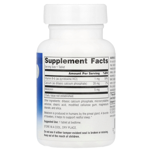 Source Naturals, Sleep Science®, мелатонин, 5 мг, 60 таблеток