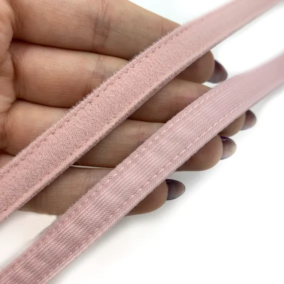 Ворсовая тесьма для корсетных пластин пыльно-розовая (цв. 019), Arta-F