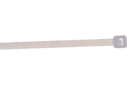 Нейлоновые хомуты Зубр белые, 2.5x100 мм, 100 шт. 309010-25-100