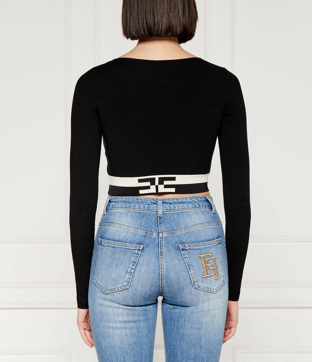 Топ Elisabetta Franchi - черный(MK55S46E2)