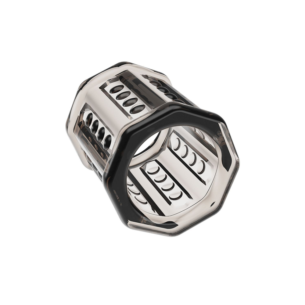 Дымчатая насадка на фаллос Ronael (Цвет: дымчатый)