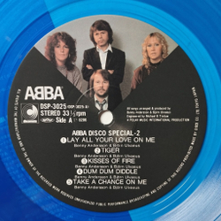 Винтажная виниловая пластинка LP ABBA АББА Disco Special 2 (Japan 1982) (Blue Vinyl)