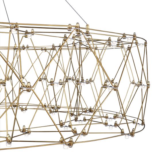 SL6602.203.72 Светильник подвесной ST-Luce Золотистый/Прозрачный LED 1*72W 4000K GRAVETTA