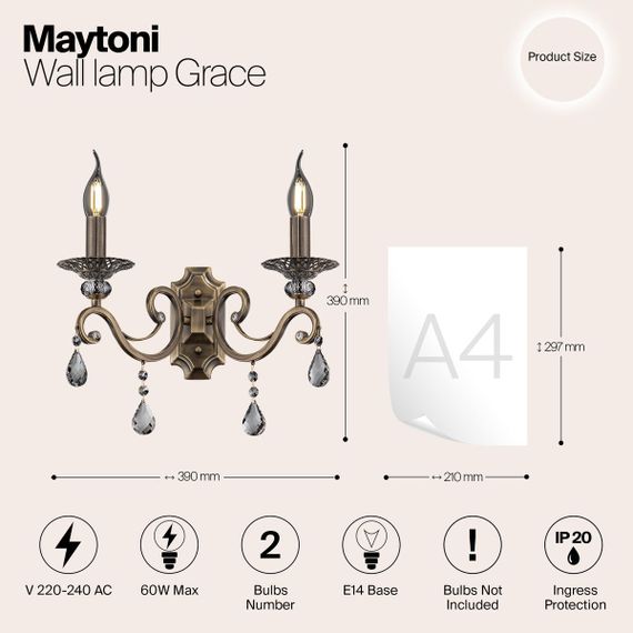 Бра Maytoni Grace RC247-WL-02-R