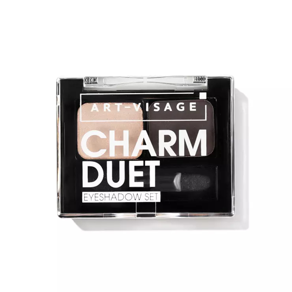 Art-Visage Тени для век Charm Duet, двойные, тон №02, 3,6 гр