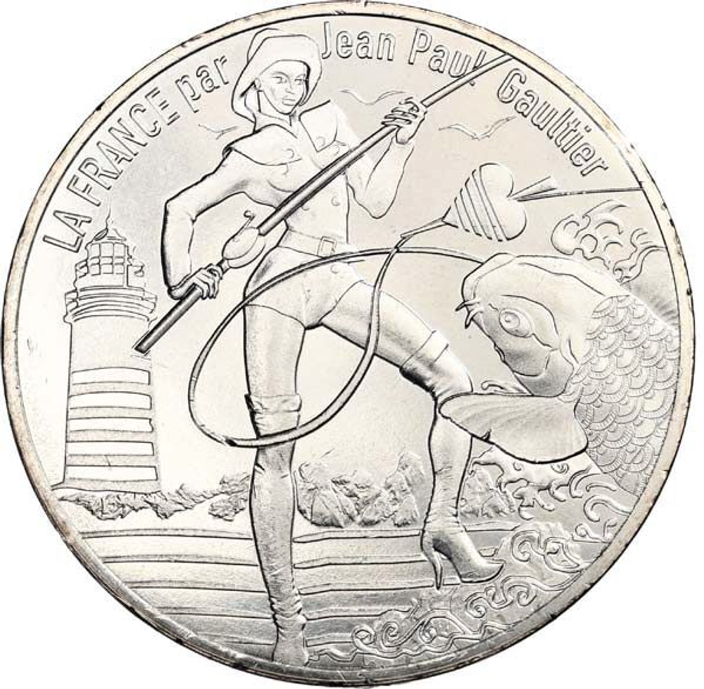 France 10 Euro 2017 – La Bretagne Pêchue. Silver Coin from the "France by Jean-Paul Gaultier" Series