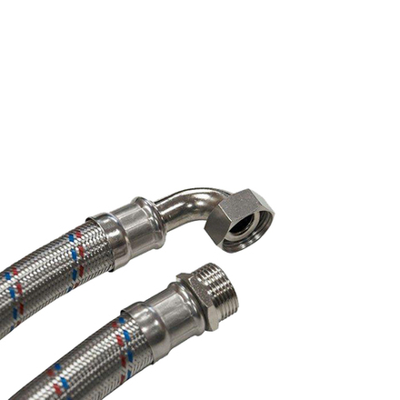 Гибкая подводка GIGANT ELKA стальная оплетка, 1" угл., г/ш,  60см.