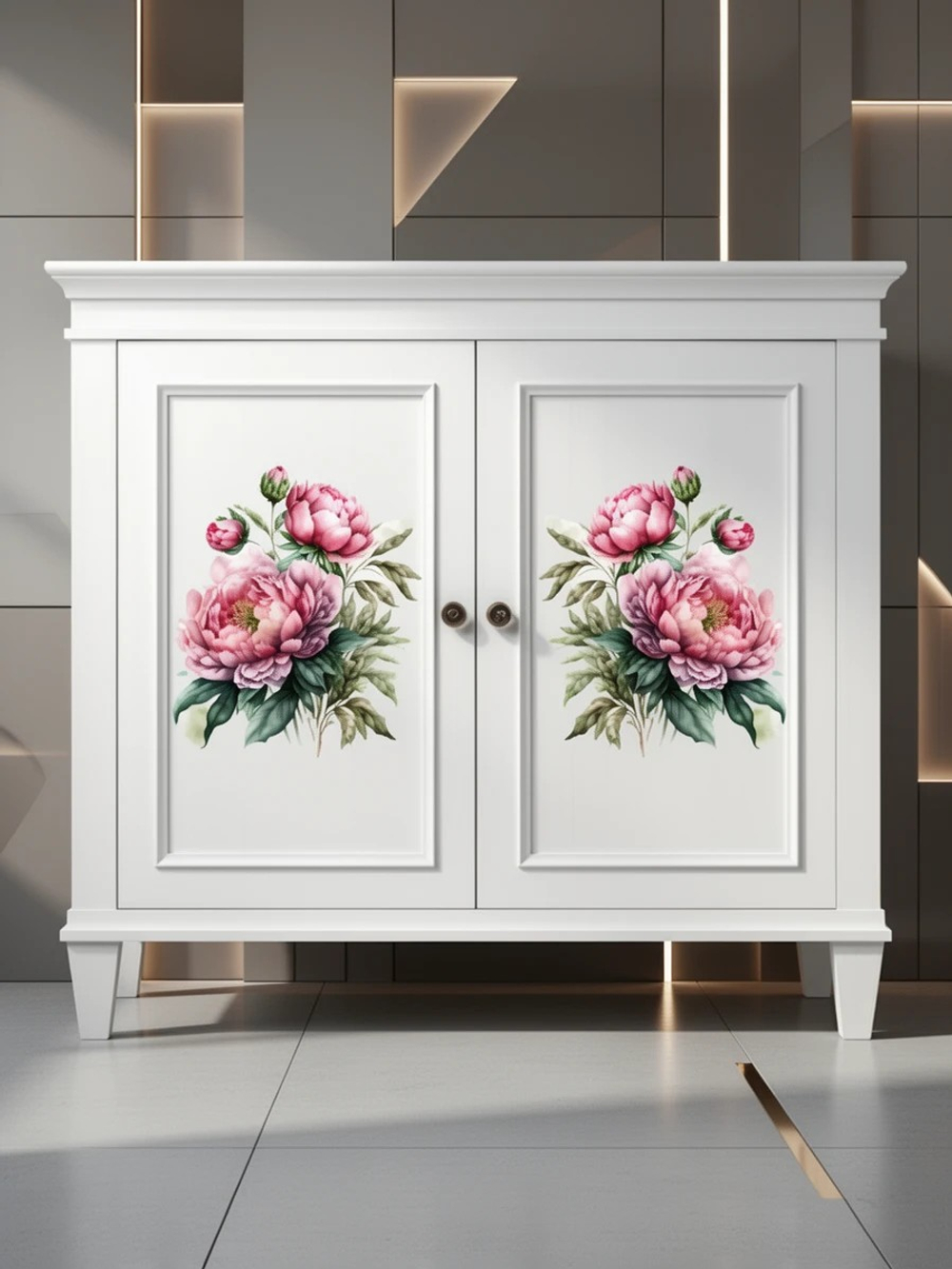 Трансфер для декупажа переводной рисунок для поверхностей пион 010