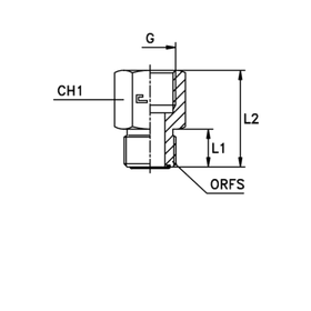Адаптер AS D16 ORFS 1 - 14x1.5