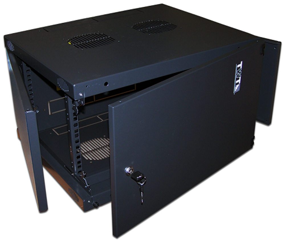 Шкаф настенный 19", 6U TWT TWT-CBWNM-6U-6x6-BK