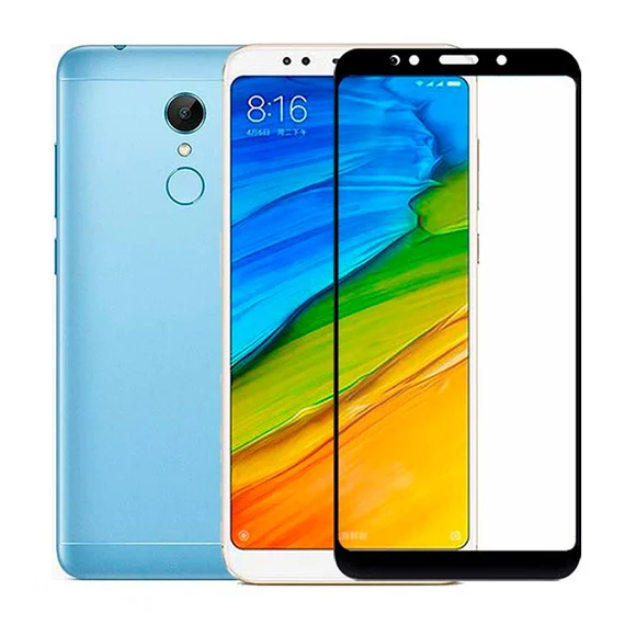 Защитное стекло 5D для Xiaomi Redmi 5 Plus черное