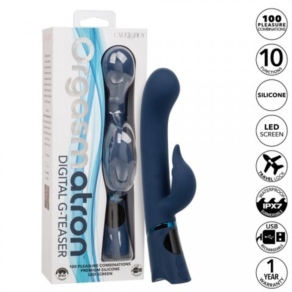 Вибратор-кролик Calexotics Orgasmatron Digital G-Teaser синий