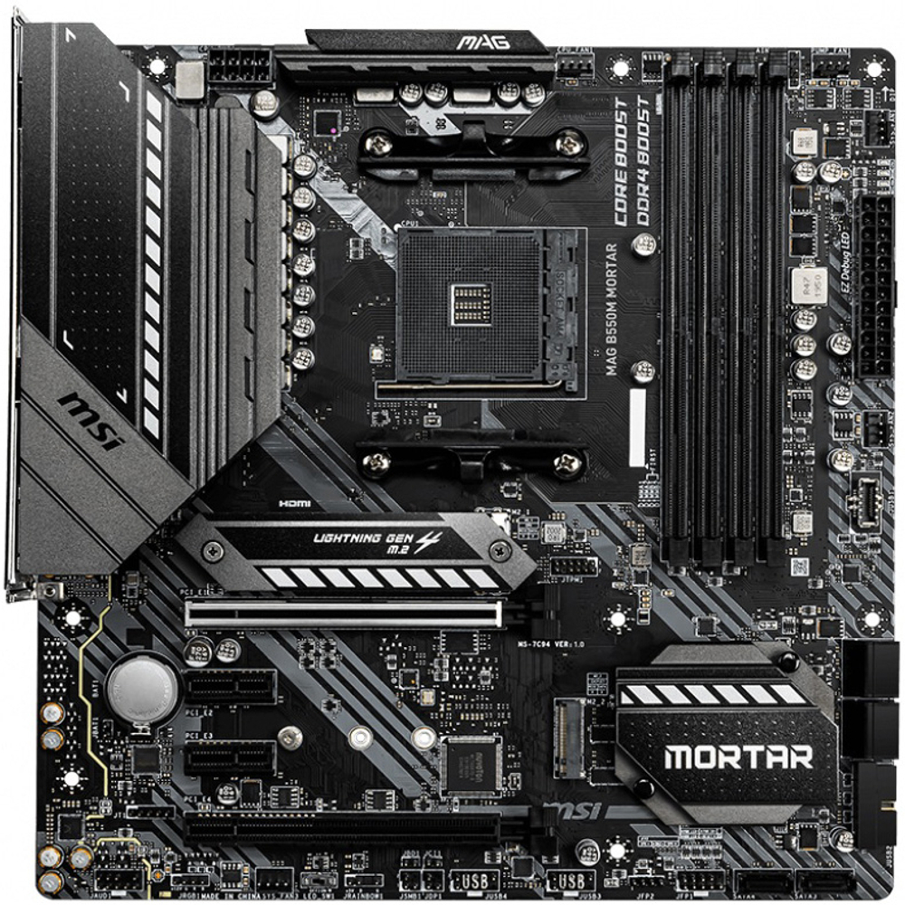 Материнская плата MSI MAG B550M MORTAR (AM4, MATX)