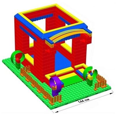Большой конструктор LK Домик GB10 M на платформе 24х35, для детей 5-12 лет