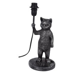 UML-B465 E14 SILVER Светильник настольный декоративный Кот. под лампу Е14. 40W. Механический выключатель. Серебристый. ТМ Uniel