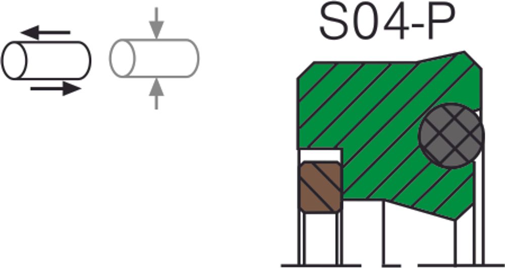 Уплотнение штока S04-P / S04-PD