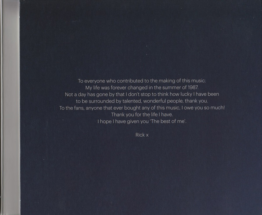 CD Rick Astley - The Best Of Me 2CD (Европа 2019г.)