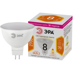Лампа светодиодная ЭРА STD LED Lense MR16-8W-827-GU5.3 8Вт линзованная софит теплый белый свет GU5.3