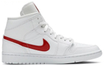 Кроссовки Jordan Air Jordan 1 Mid White University Red (Женская размерная сетка)