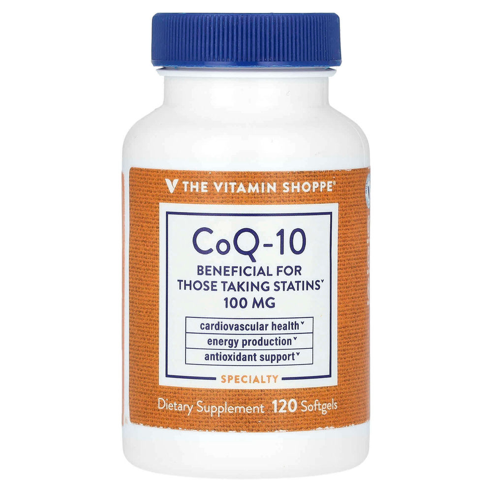 The Vitamin Shoppe, Коэнзим Q-10, 100 мг, 120 мягких таблеток