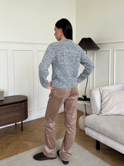 Свитер Детство серый