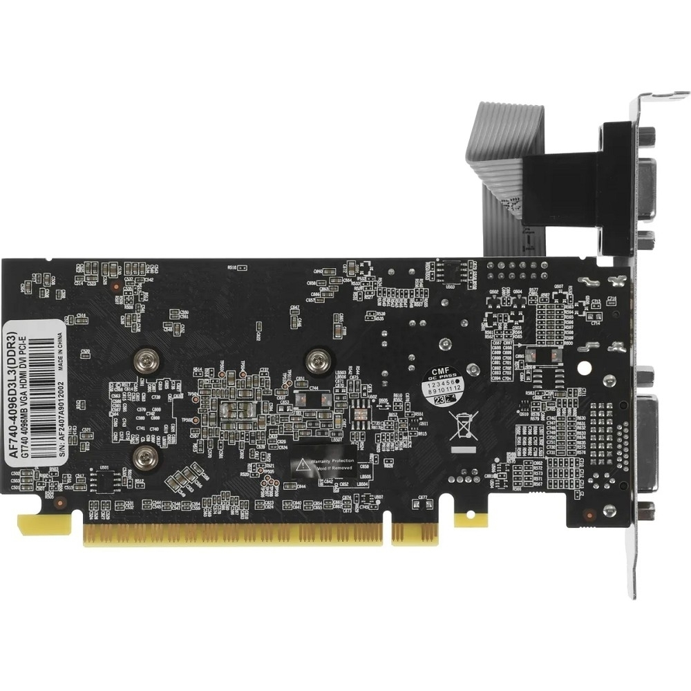 Видеокарта Видеокарта AFOX PCIE16 GT740 LP 4GB GDDR3 AF740-4096D3L3