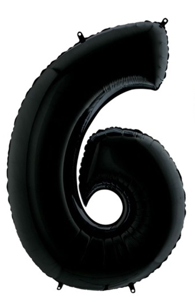 Цифра "6" Чёрный