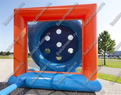 Надувной футбольный дартс «Футболист» на подкачке, диаметр 3 м, размер 3х3х3 м