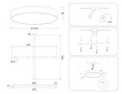 Ambrella Потолочный светодиодный светильник Air Alum FV5528