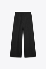 Брюки wide-leg с полосами по бокам