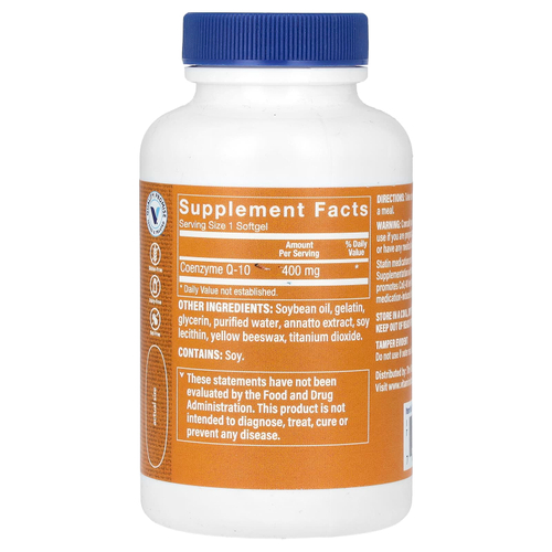 The Vitamin Shoppe, CoQ-10, 400 мг, 60 мягких таблеток