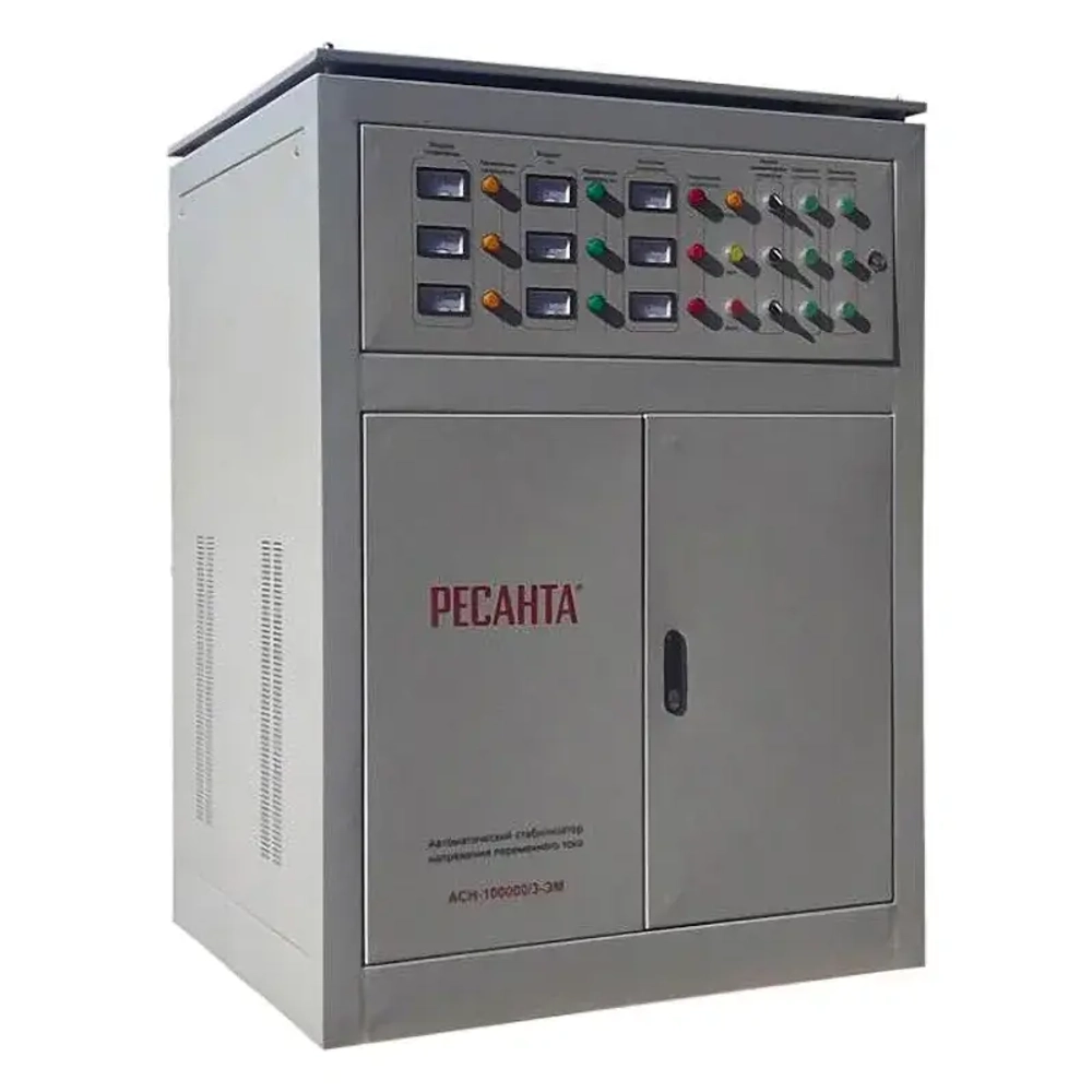 Ресанта АСН-100000/3-ЭМ трехфазный стабилизатор напряжения 63/4/11