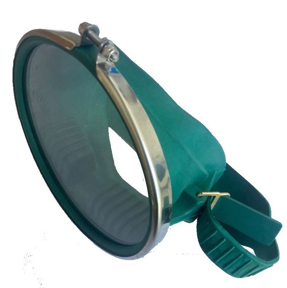 Маска Нептун СССР Зеленая с металлической рамкой