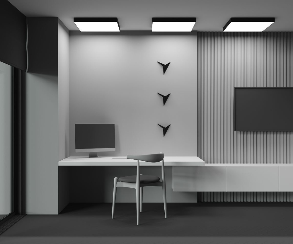 Потолочный светильник Maytoni Zon C032CL-90W3K-SQ-B