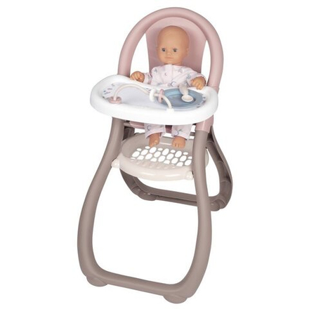Smoby Baby Nurse - Стульчик для кормления для куклы + аксессуары 220370
