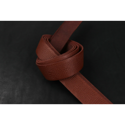 Ременная заготовка Красно-коричневая с лицевой отделкой + плита Геккон