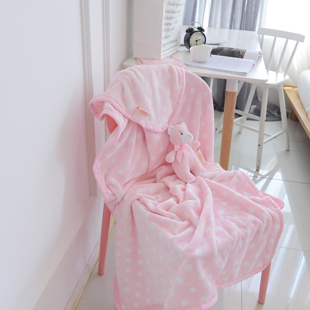 Плед 100х150 Sofi De MarkO Тедди розовый