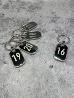 Номерки на ключи металл